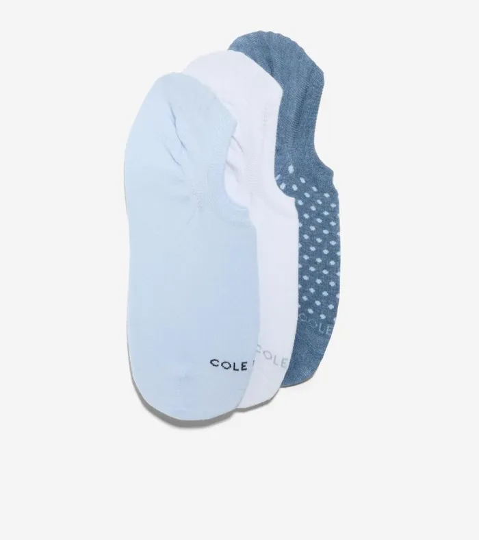 3Pack Dot Sneakers Liner Socks Blueassorted Women Cole Haan Socks