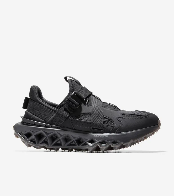 5ZERGRAND Monk Strap Running Shoe Black Women Cole Haan Running Shoes
