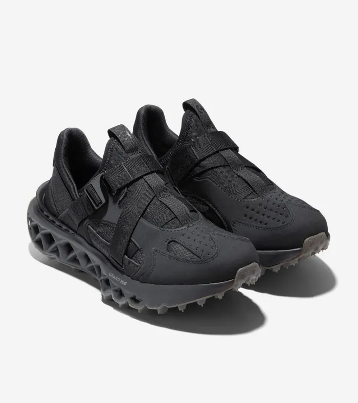 5ZERGRAND Monk Strap Running Shoe Black Women Cole Haan Running Shoes