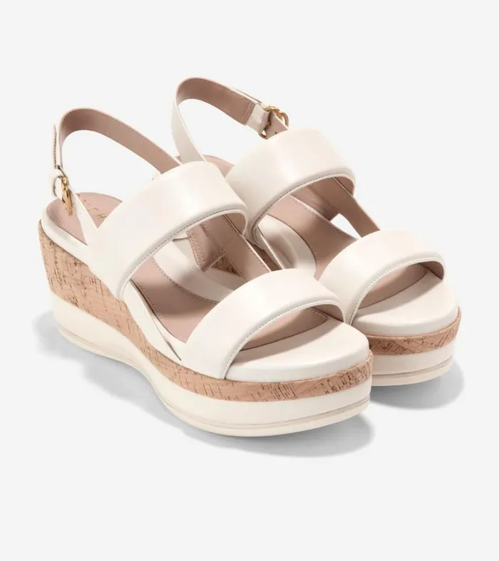 Aislin Wedge Sandals Ivorynatural Women Cole Haan Heels and Pumps