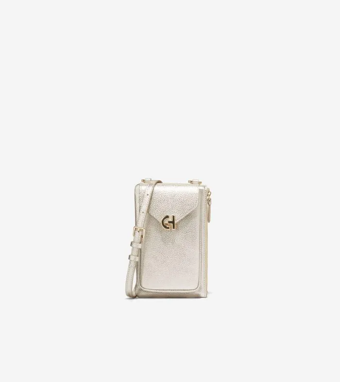 AllInOne Flap Crossbody Bag Gold Women Cole Haan Crossbody Bags