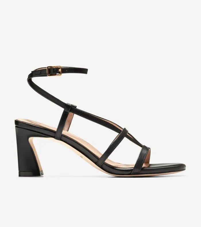 Amber Strappy Sandals Black Women Cole Haan Heels and Pumps
