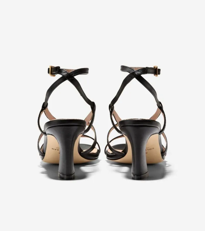 Amber Strappy Sandals Black Women Cole Haan Heels and Pumps