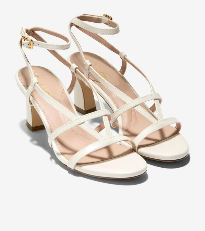 Amber Strappy Sandals Ivory Women Cole Haan Heels and Pumps