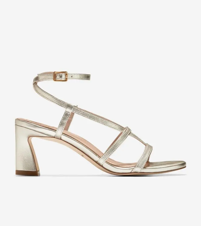 Amber Strappy Sandals Soft Gold Women Cole Haan Heels and Pumps