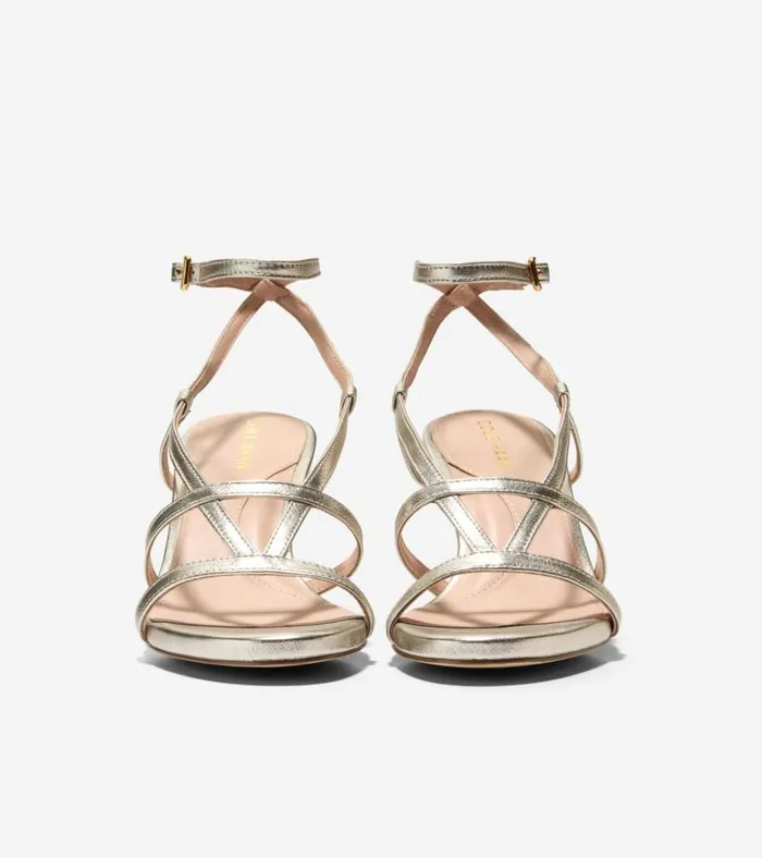 Amber Strappy Sandals Soft Gold Women Cole Haan Heels and Pumps