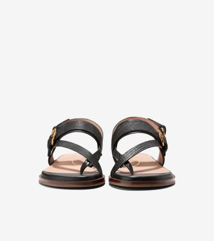 Anica Lux Buckle Sandals Black Women Cole Haan Sandals