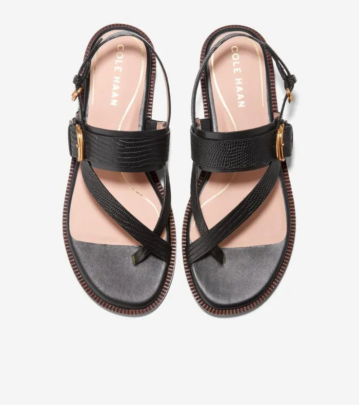 Anica Lux Buckle Sandals Black Women Cole Haan Sandals