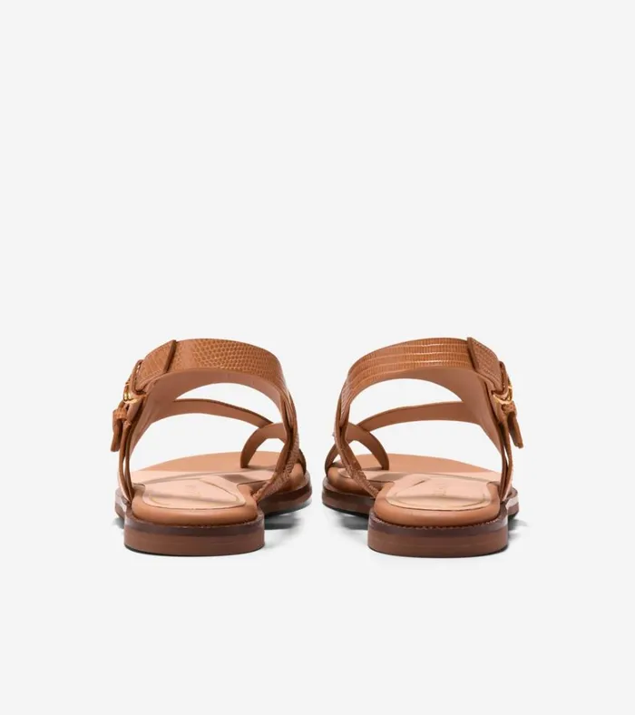 Anica Lux Buckle Sandals Pecan Brown Women Cole Haan Sandals