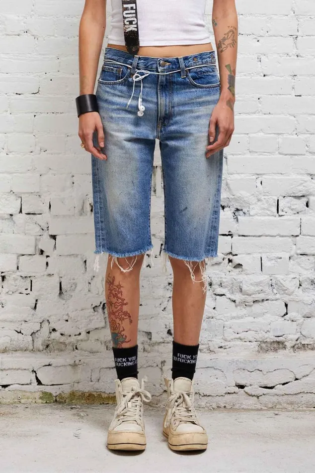 AXL SHORT 8211 TURNER BLUE Women R13 Denim