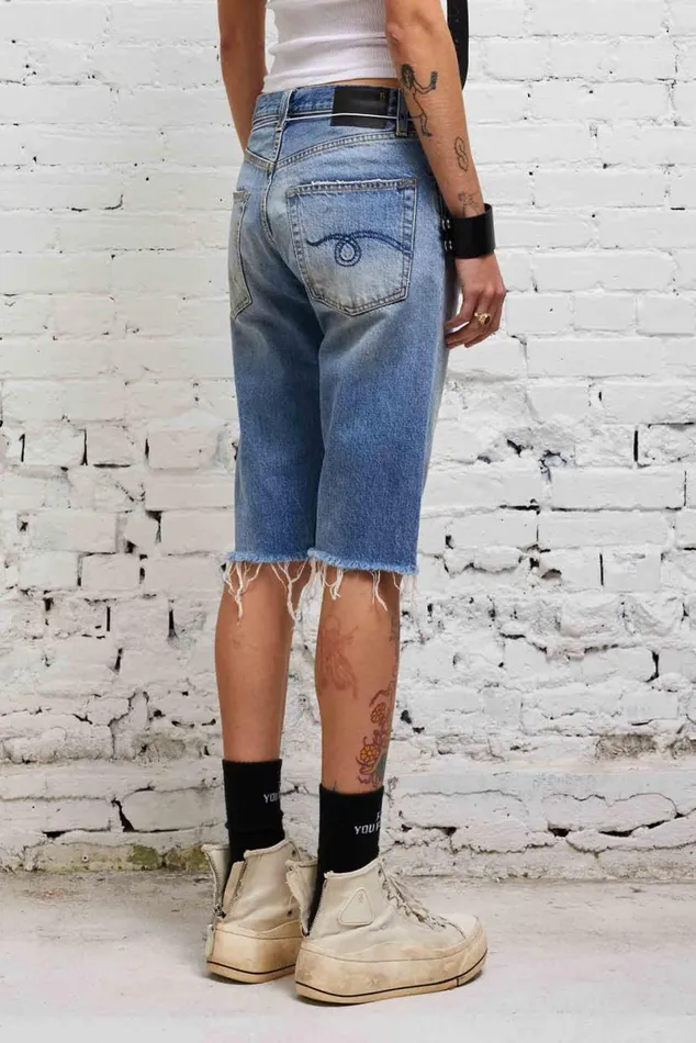 AXL SHORT 8211 TURNER BLUE Women R13 Denim