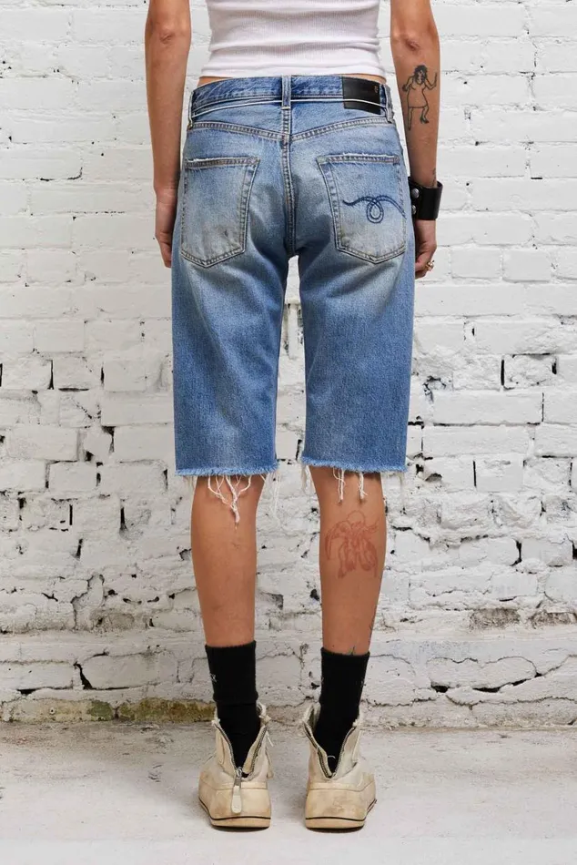 AXL SHORT 8211 TURNER BLUE Women R13 Denim