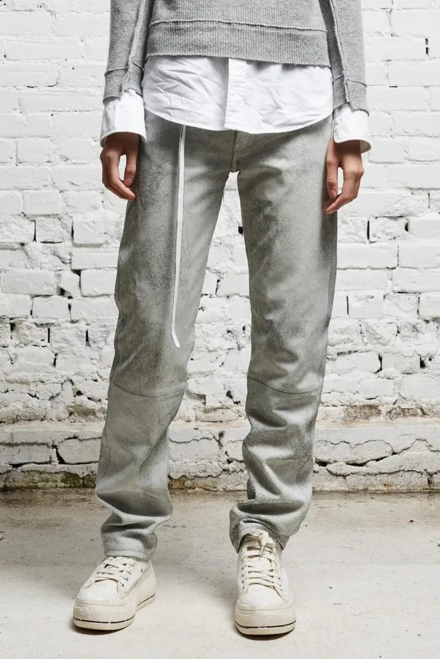 AXL SLIM 8211 CRACKLE WHITE Women R13 Pants and Shorts