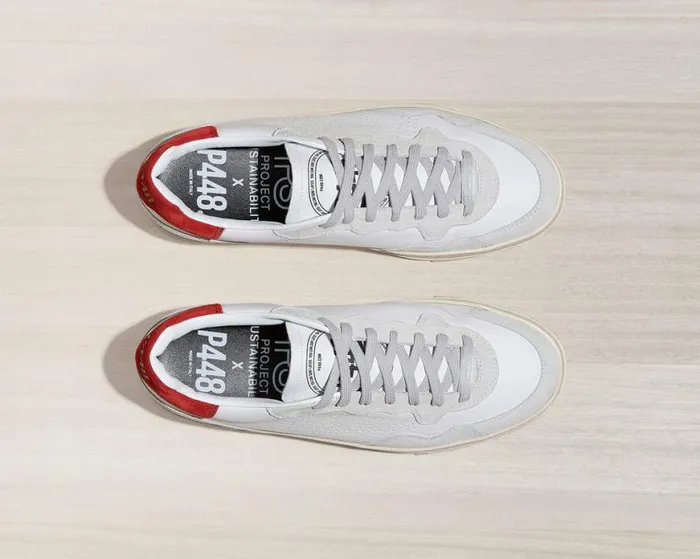 Bali Recycled WhiteRed Men P448 Low Tops