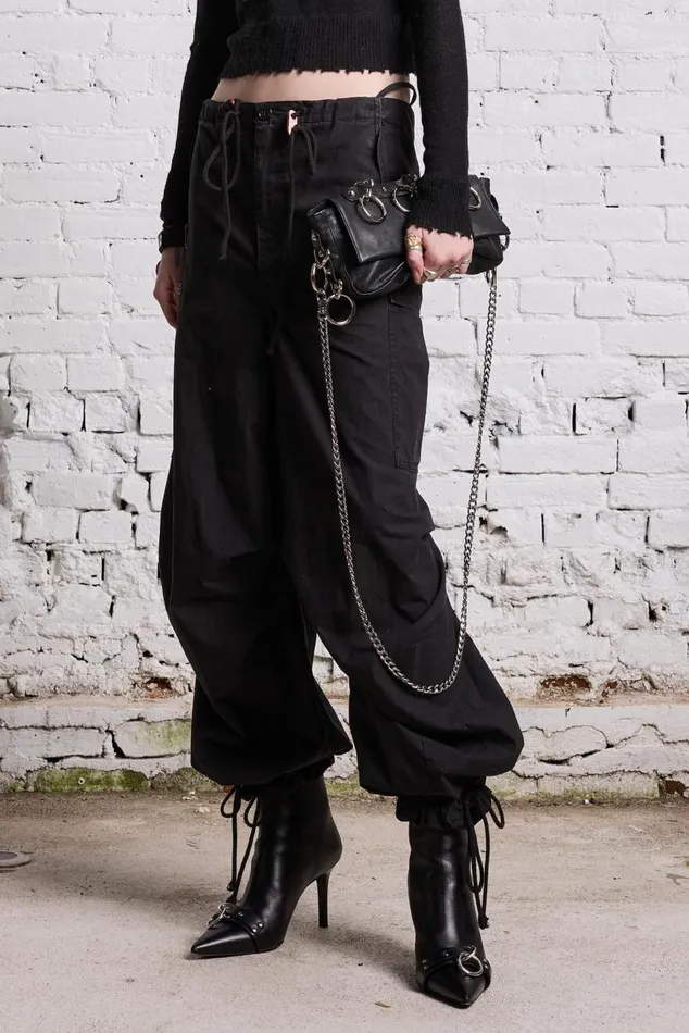 BALLOON ARMY PANT 8211 BLACK Women R13 Pants and Shorts