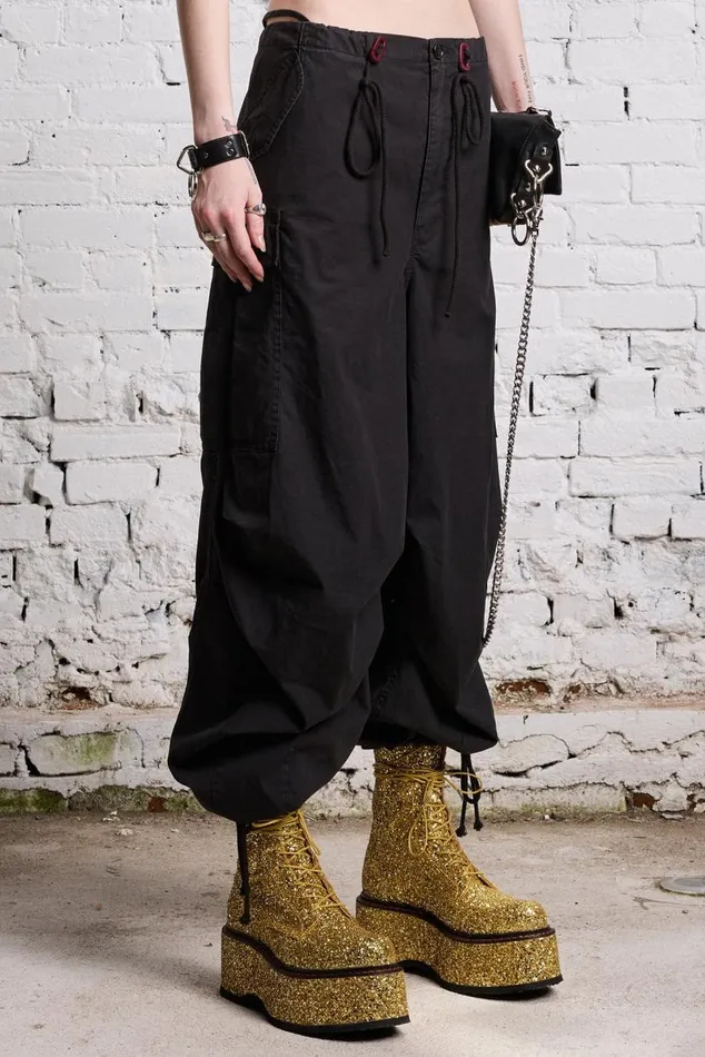 BALLOON ARMY PANT 8211 BLACK Women R13 Pants and Shorts