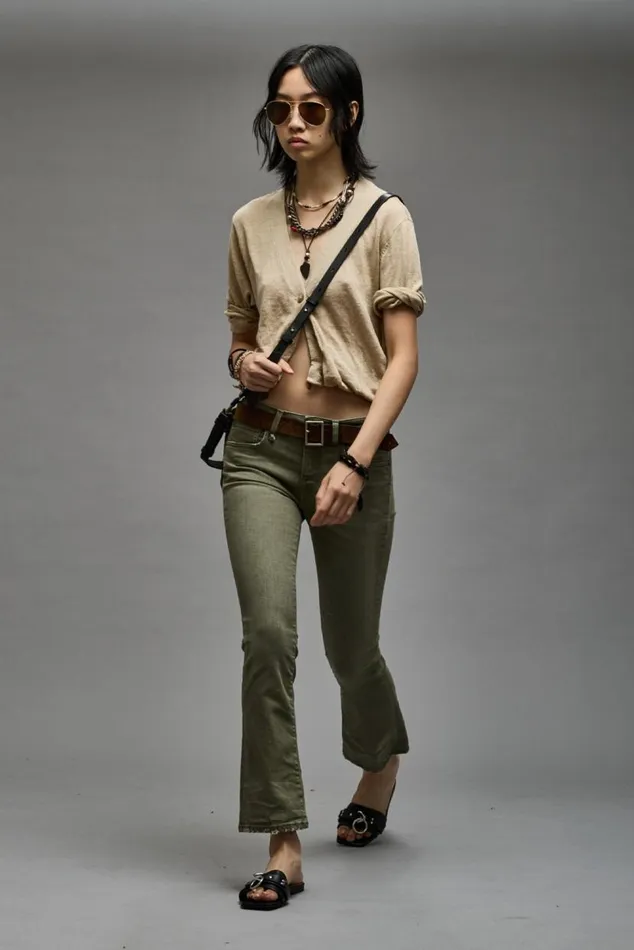 BALLOON CARDIGAN 8211 KHAKI Women R13 Sweaters