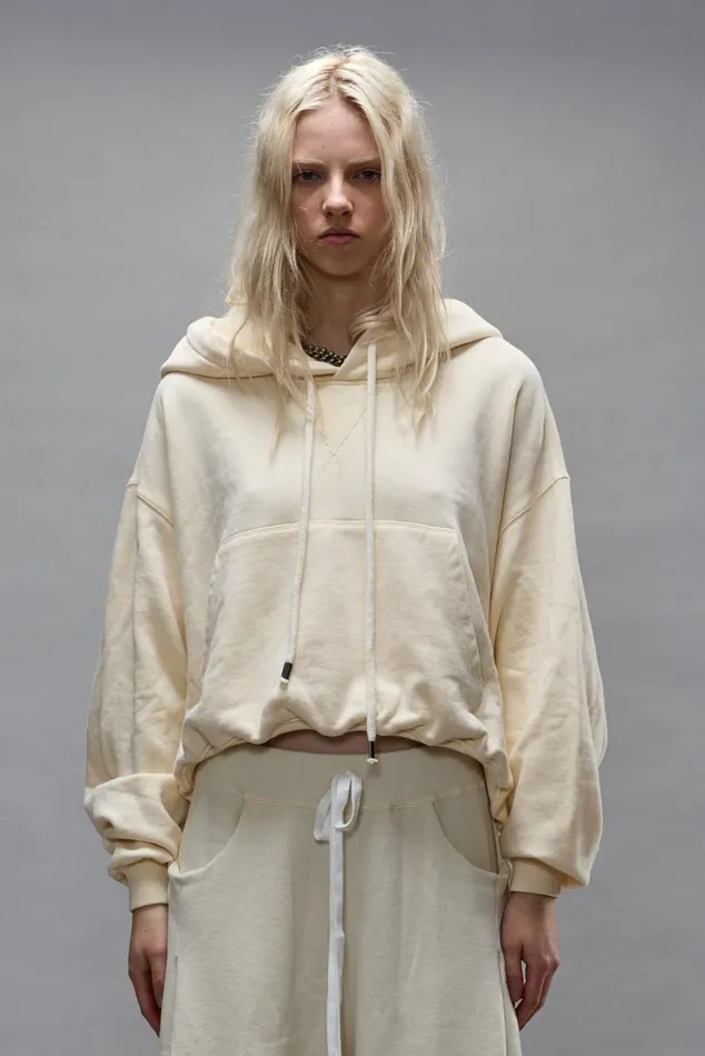 BALLOON POPOVER HOODIE 8211 NATURAL Women R13 Tops