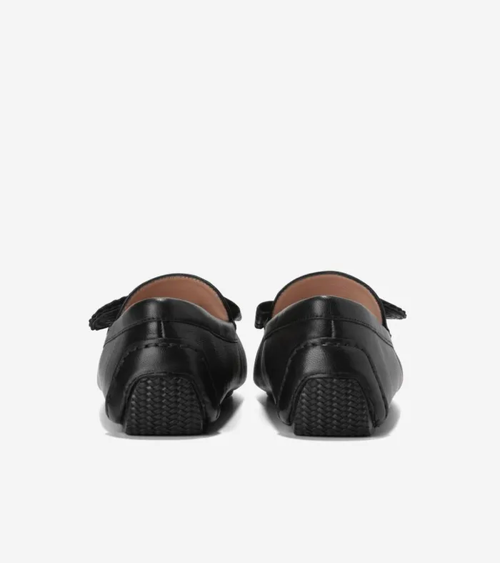 Bellport Bow Drivers Black Women Cole Haan Loafers and Drivers