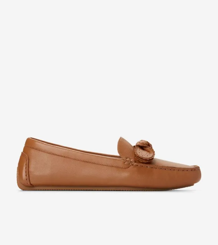 Bellport Bow Drivers Pecan Women Cole Haan Loafers and Drivers