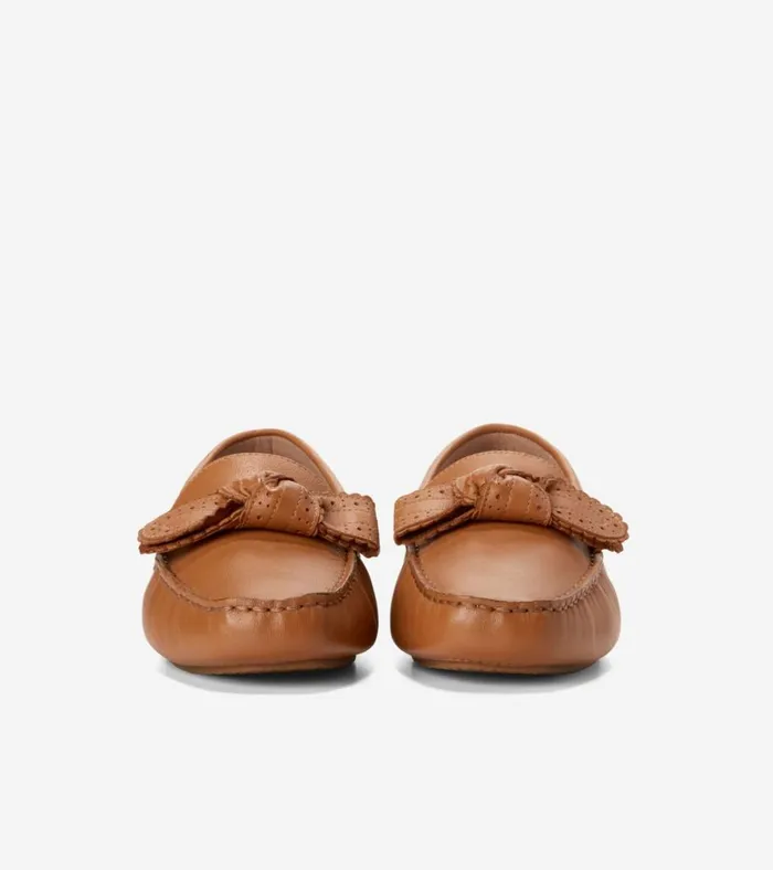 Bellport Bow Drivers Pecan Women Cole Haan Loafers and Drivers