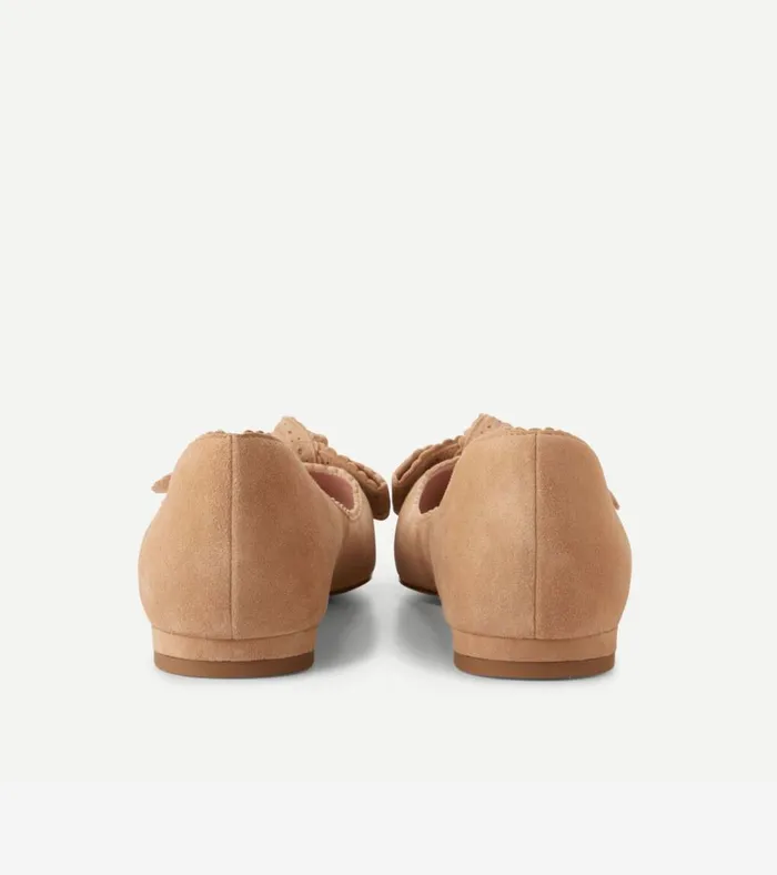 Bellport Bow Skimmer Flats Blush Tan Women Cole Haan Flats and SlipOns