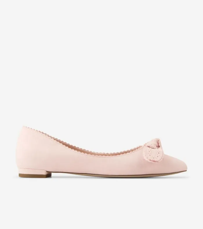 Bellport Bow Skimmer Flats Primrose Pink Women Cole Haan Flats and SlipOns