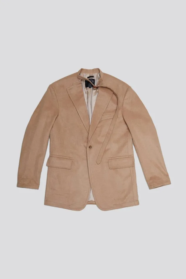 BELT COLLAR RAGGED BLAZER 8211 CAMEL Women R13 Jackets and Coats