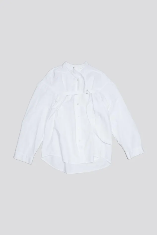 BELTED BUTTONUP 8211 WHITE Women R13 Tops