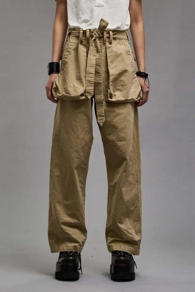 BELTED UTILITY PANT 8211 KHAKI RIPSTOP Women R13 Pants and Shorts