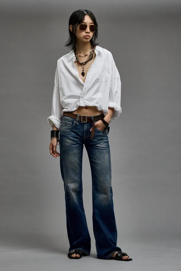BOY FLARE JEAN 8211 ANSEL BLUE Women R13 Denim