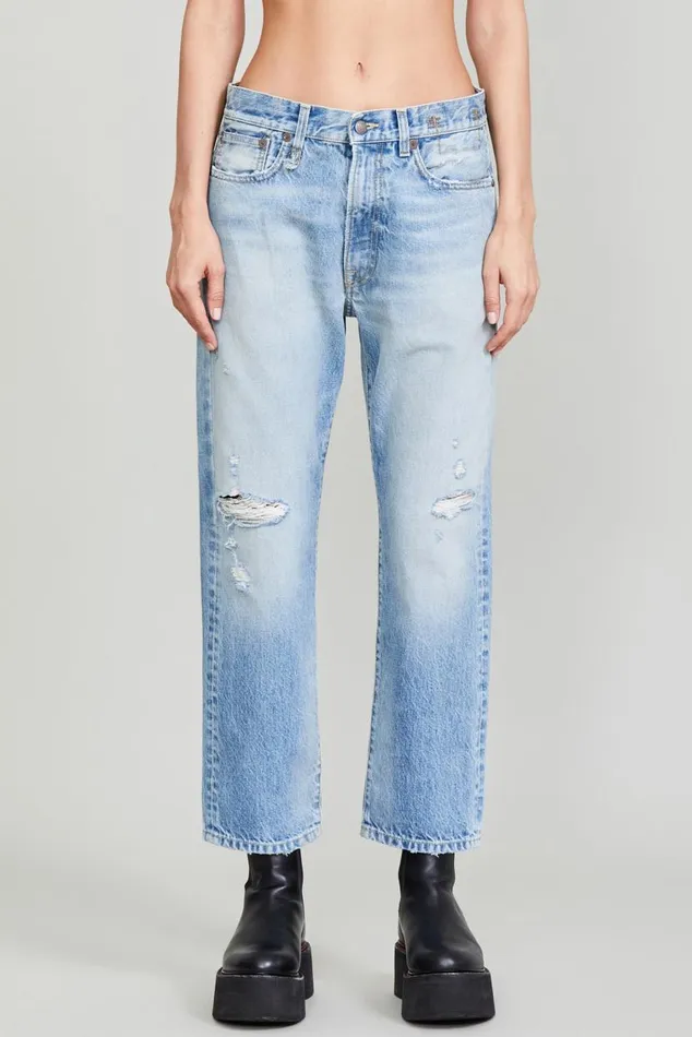 BOYFRIEND JEAN 8211 EASTON BLUE Women R13 Denim