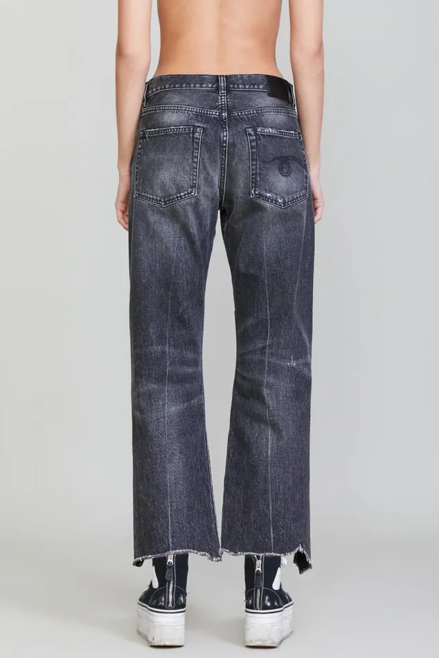 BOYFRIEND JEAN 8211 EVERIT BLACK Women R13 Denim