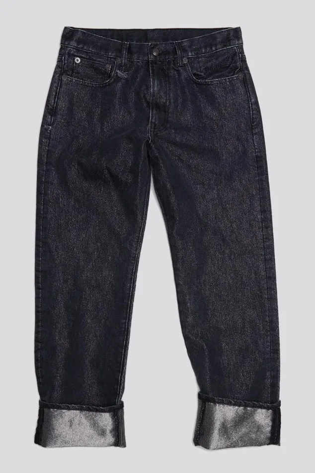 BOYFRIEND JEAN 8211 METALLIC BLACK Women R13 Denim