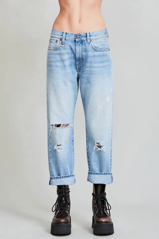 Boyfriend Jean 8211 Stevie Blue Official Site Women R13 Denim