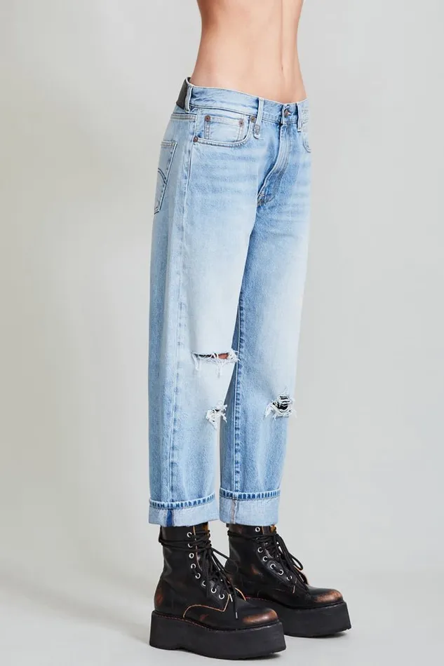 Boyfriend Jean 8211 Stevie Blue Official Site Women R13 Denim