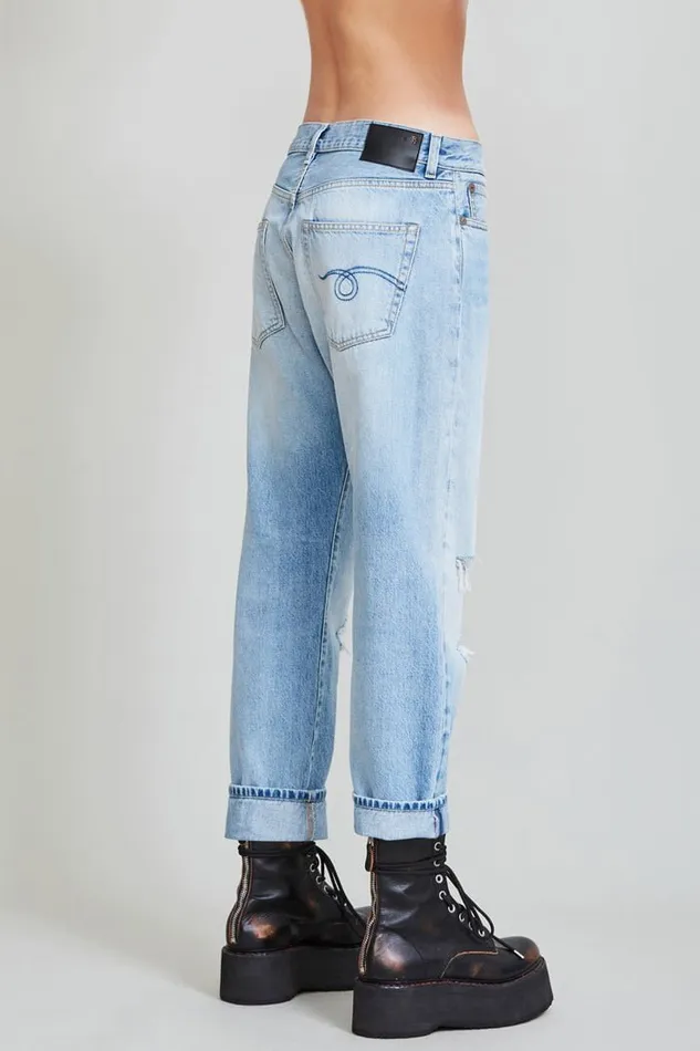 Boyfriend Jean 8211 Stevie Blue Official Site Women R13 Denim