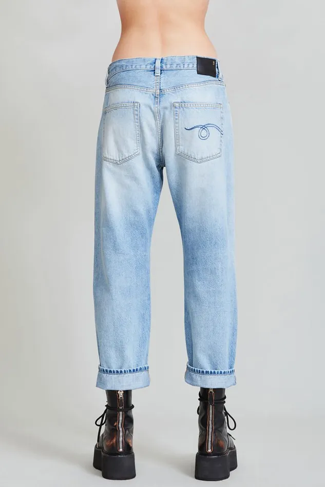 Boyfriend Jean 8211 Stevie Blue Official Site Women R13 Denim