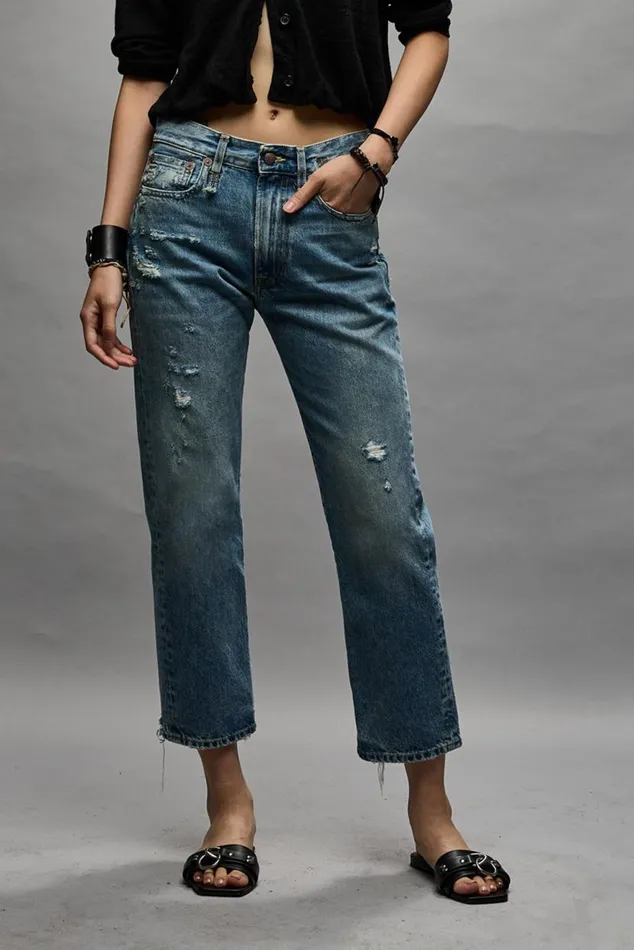 Boyfriend Jean Bain With Rips Women R13 Denim