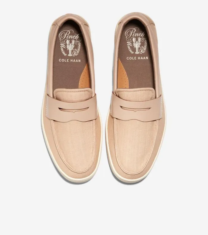Canvas Pinch Weekender Penny Loafers Sesame Tanangora Men Cole Haan Loafers and Drivers