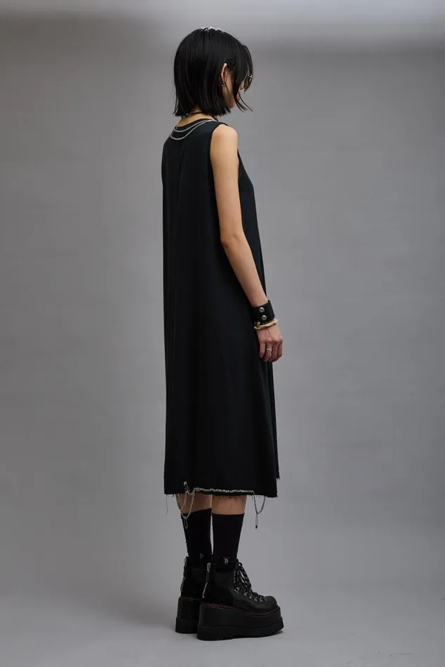 CHAIN EMBELLISHED MIDI 8211 BLACK Women R13 Dresses and Skirts