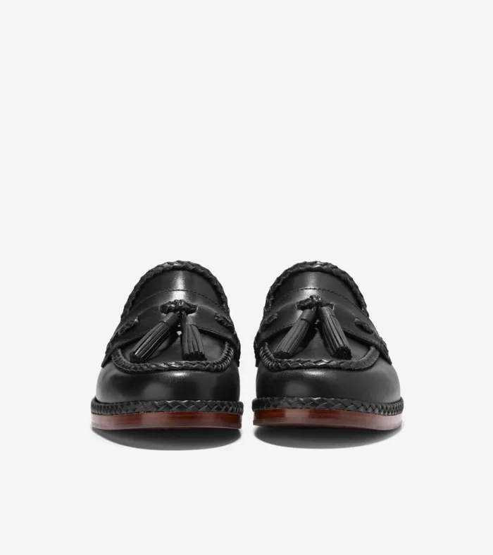Chanon Tassel Loafers Black Women Cole Haan Loafers and Drivers