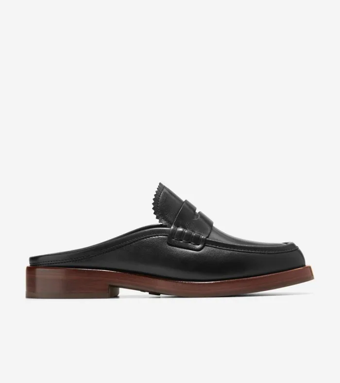 Chelby Mule Black Women Cole Haan Loafers and Drivers