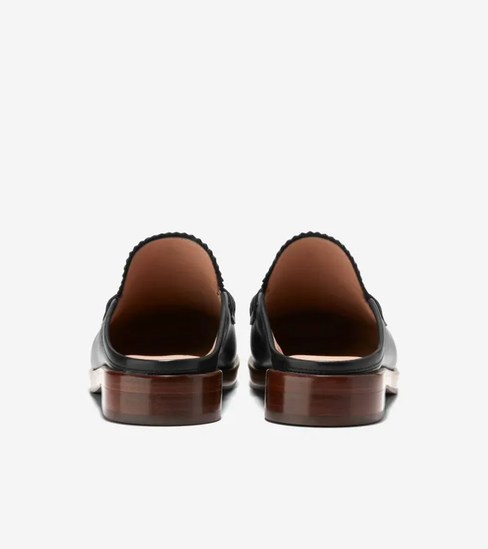 Chelby Mule Black Women Cole Haan Loafers and Drivers