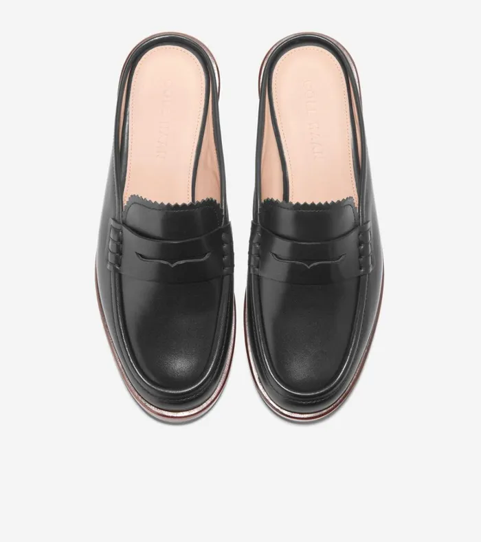 Chelby Mule Black Women Cole Haan Loafers and Drivers