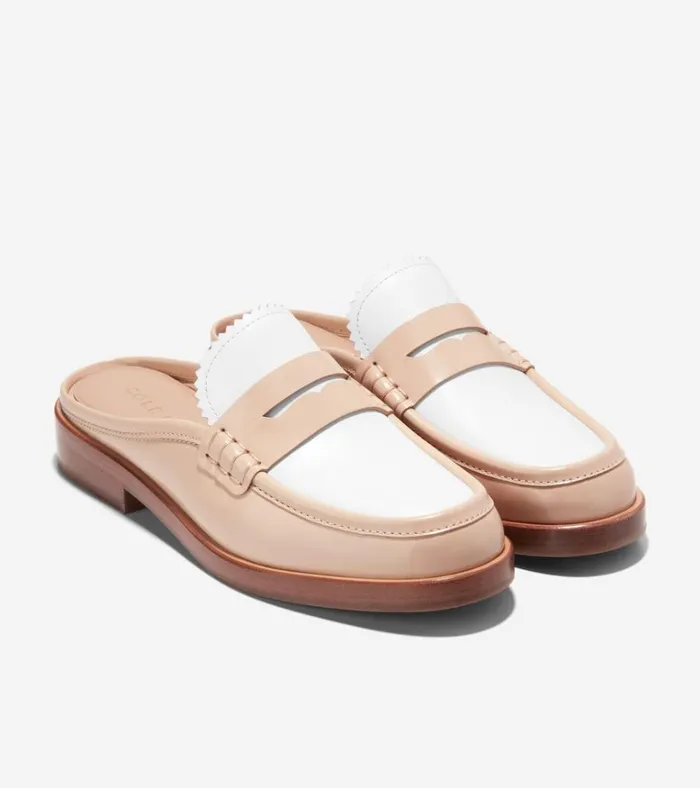 Chelby Mule Porcelainwhite Women Cole Haan Loafers and Drivers