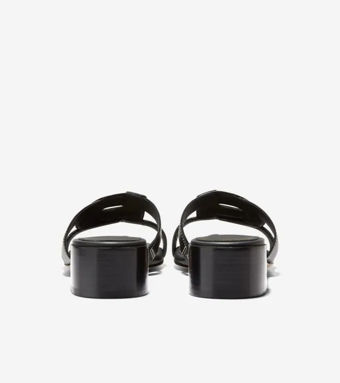 Chrisee Block Heel Sandals Black Women Cole Haan Sandals