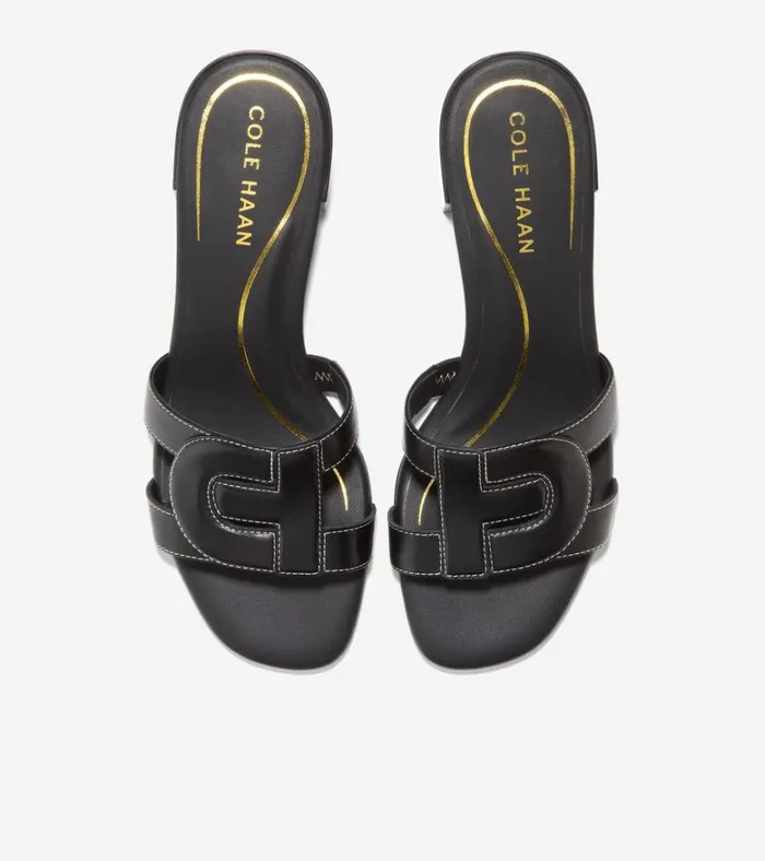 Chrisee Block Heel Sandals Black Women Cole Haan Sandals