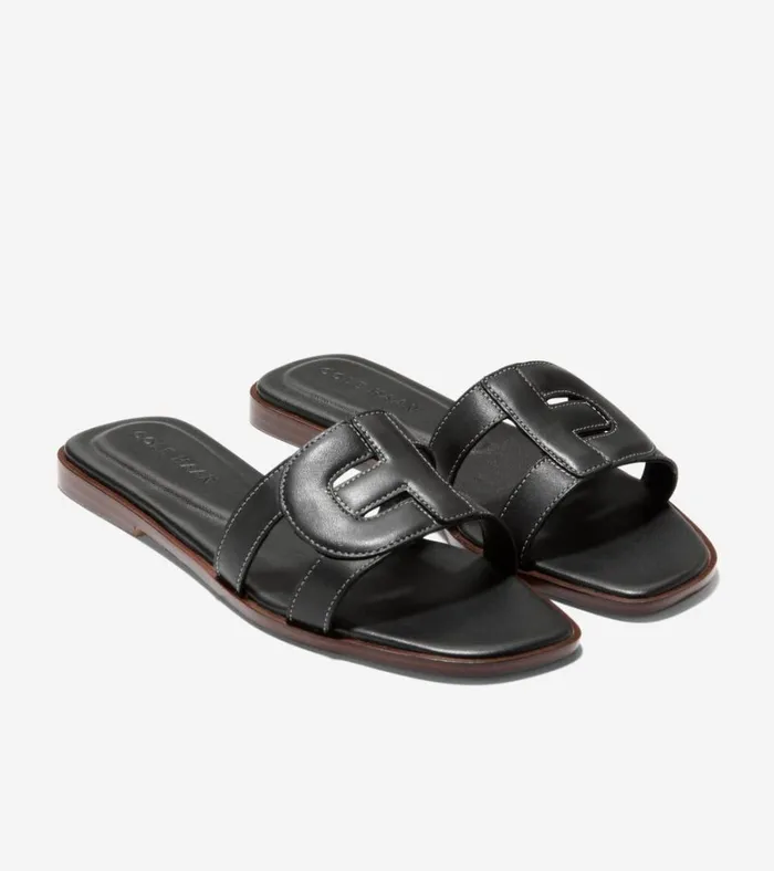 Chrisee Slide Sandals Black Women Cole Haan Sandals