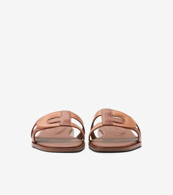 Chrisee Slide Sandals Dark Cuoio Brownpecan Women Cole Haan Sandals